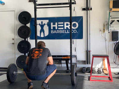 Monday 5/24 barbell, box jumps, and burpees